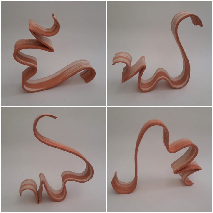 Une même sculpture, 4 positions, 4 évocations